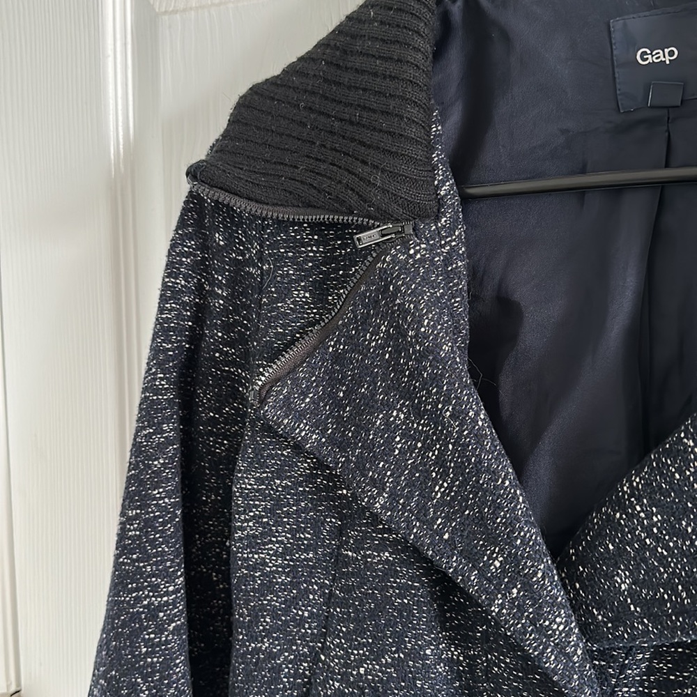 Gap Navy Snap Jacket, Size Small - image 3